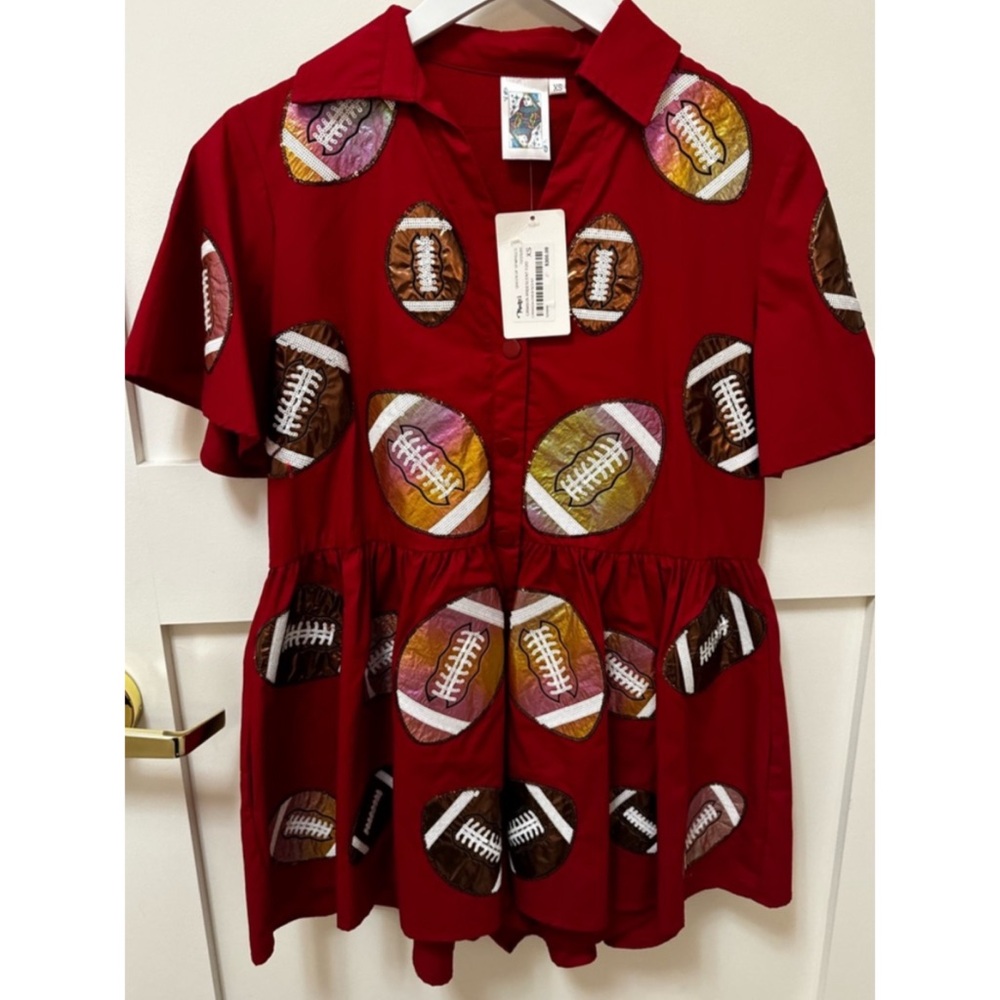 Queen of Sparkles | Maroon Romper.